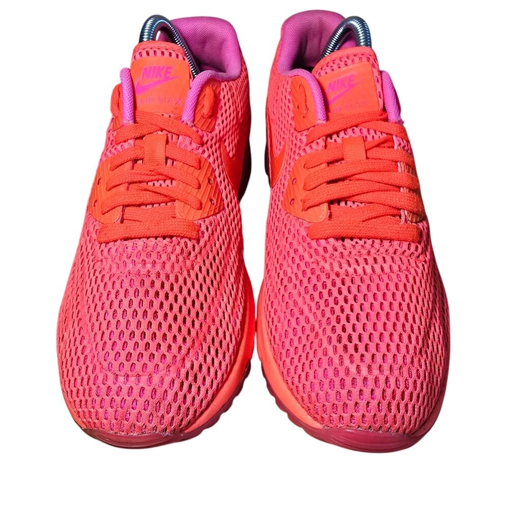 2015 Women's Nike Air Max 90 Ultra Breathe Bright Crimson Size 9.5 Used Rare - Picture 6 of 8